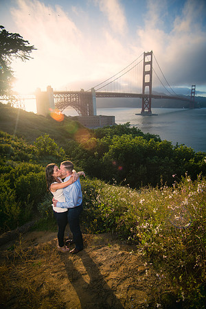 Real couple Alison and Matt's Incredible San Fransisco/Iconic Golden Gate Bridge Engagement Shoot