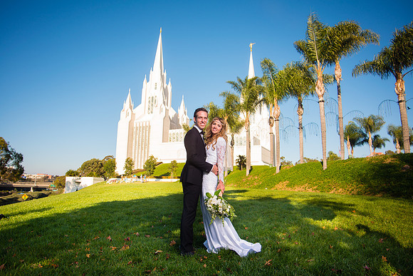 Sweet and Elegant La Jolla LDS Temple Wedding